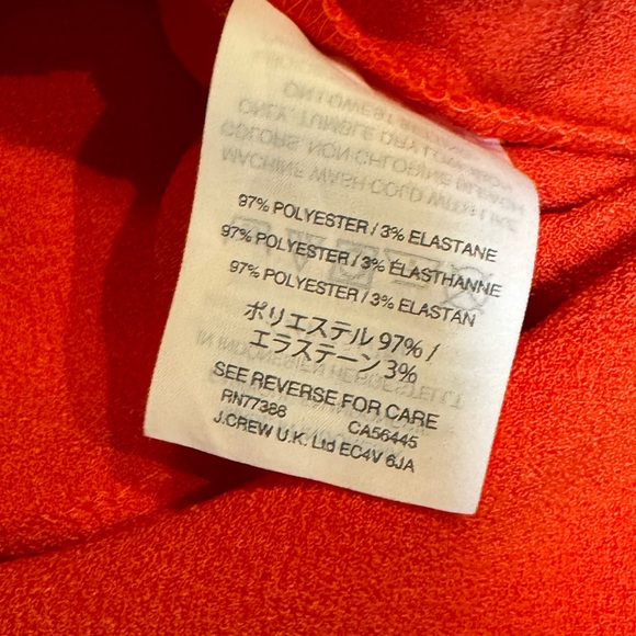 Madewell Flare-Hem Top Bright Poppy Small - Picture 3 of 5